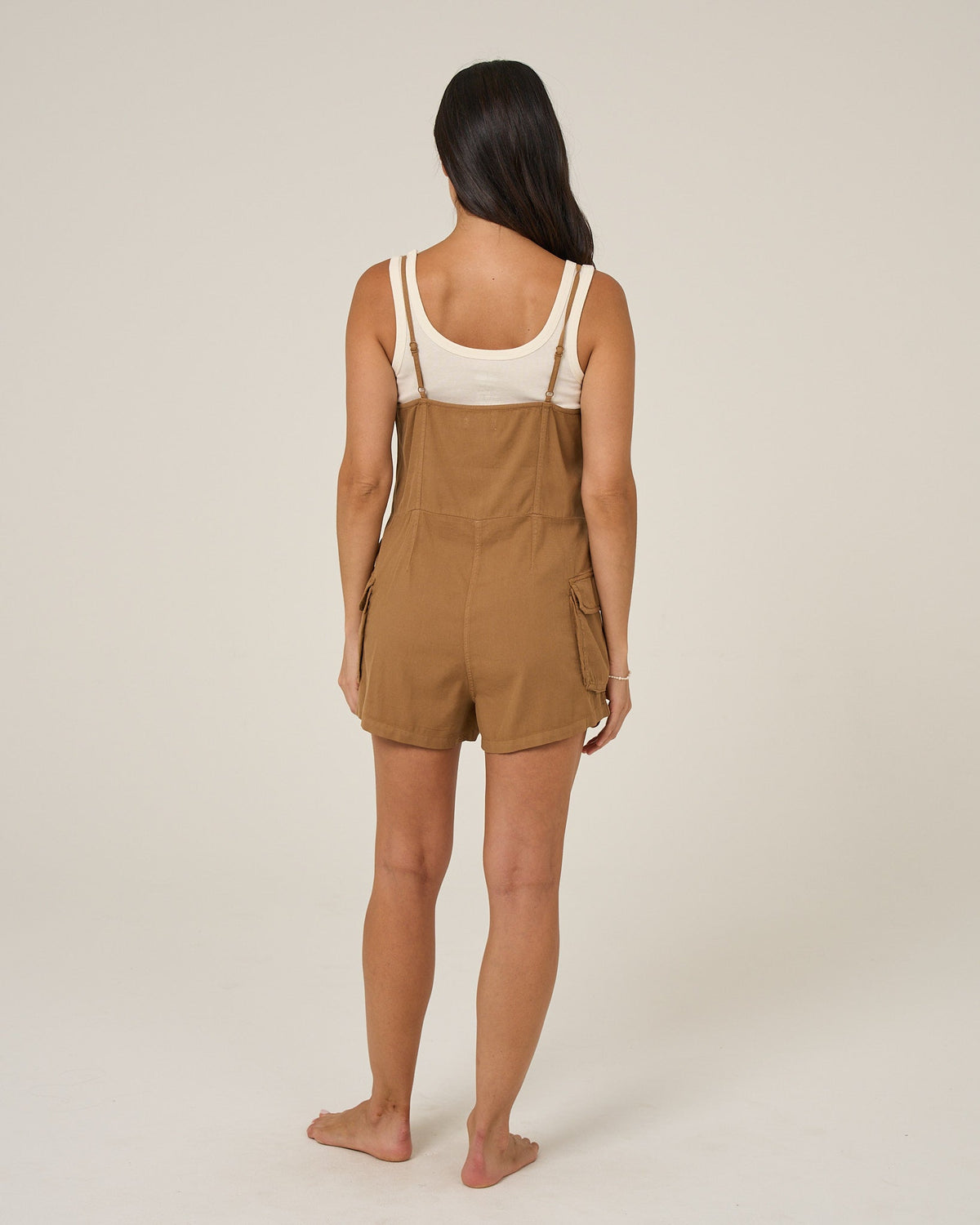 Salty Crew DRIFTWOOD ROMPER - Bronze Brown