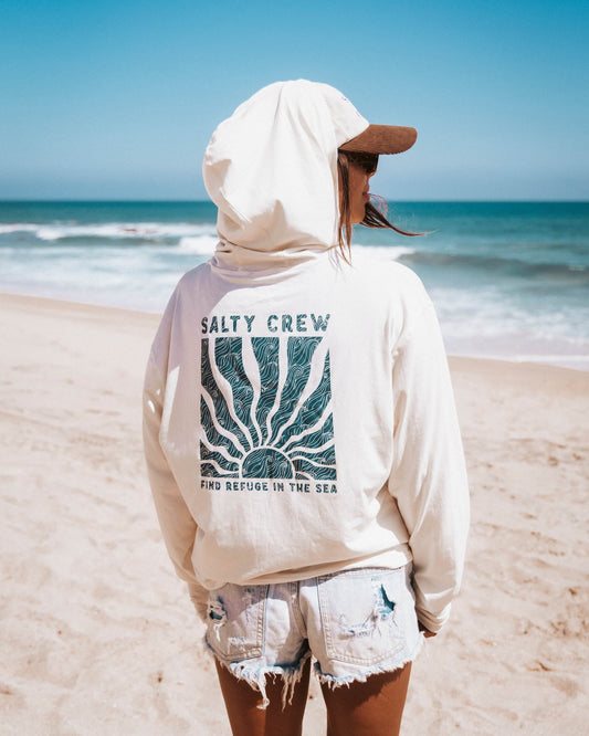 Salty Crew PERFECT SET TECH HOODY - OFF WHITE
