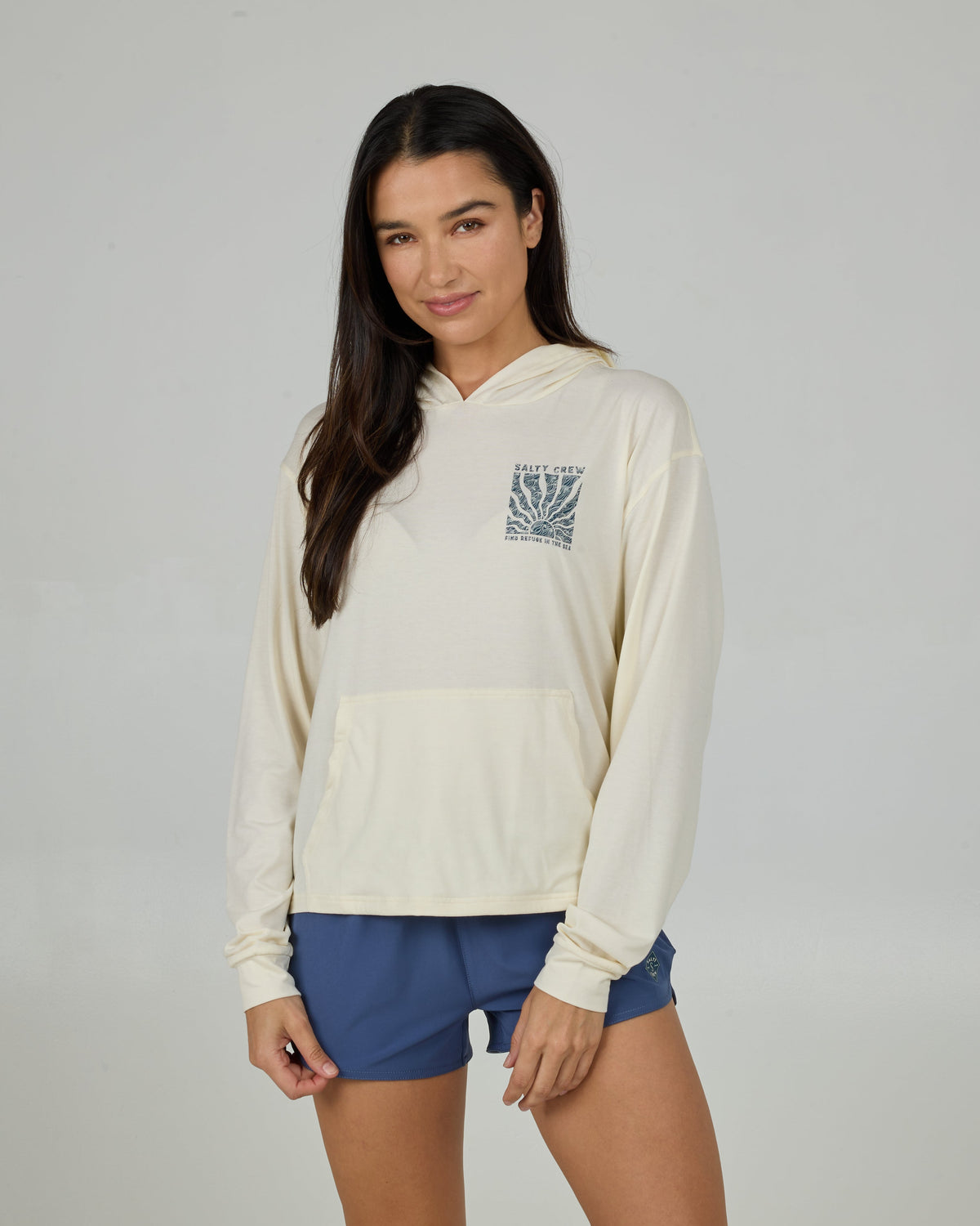Salty Crew PERFECT SET TECH HOODY - OFF WHITE