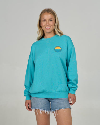 Salty Crew SUNSET CREW - Turquoise