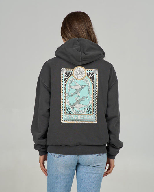 Salty Crew ZODIAC HOODY - Faded Black