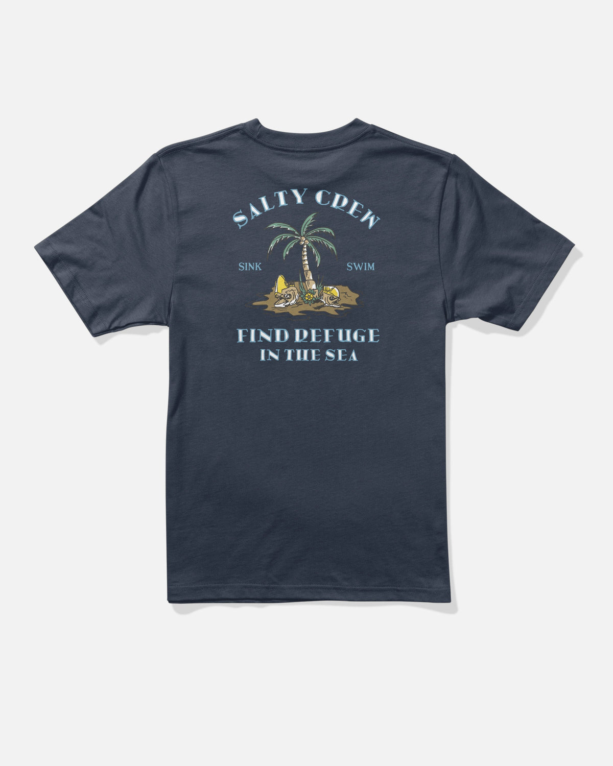 Salty Crew DESERTED BOYS SS TEE - Navy