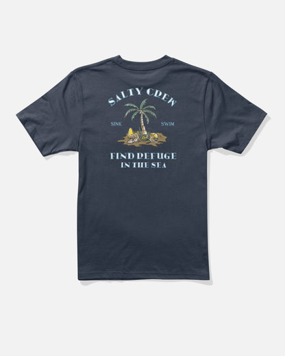 Salty Crew DESERTED BOYS SS TEE - Navy