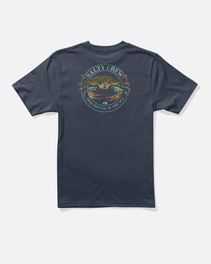 Salty Crew JIMMY BOYS SS TEE - Navy