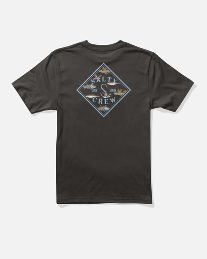 Salty Crew TIPPET FILL BOYS SS TEE - Black