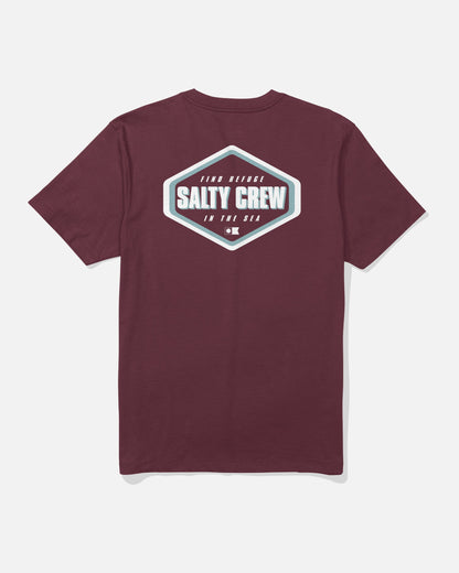 Salty Crew SHAPELY SS TEE - Burgundy