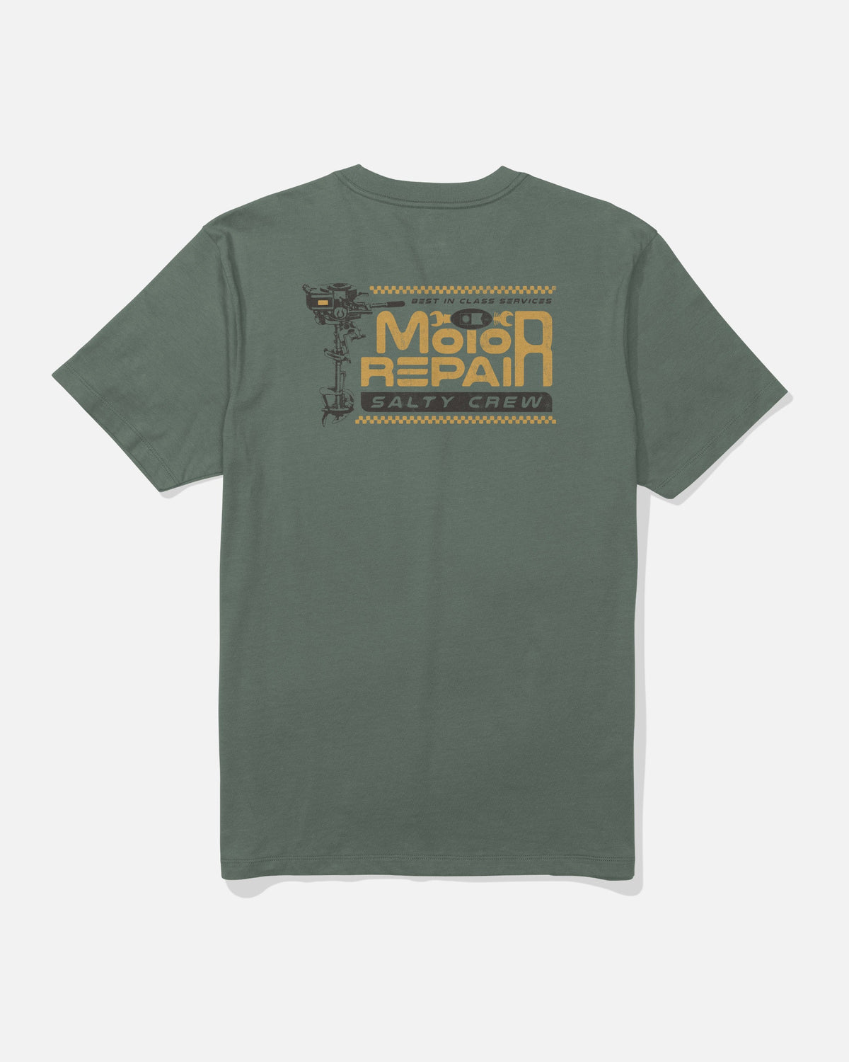 Salty Crew MOTOR REPAIR SS TEE - Laurel Wreath