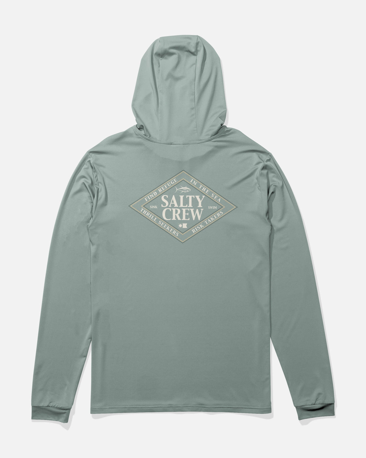 Salty Crew ICONIC HOOD SUNSHIRT - Jade