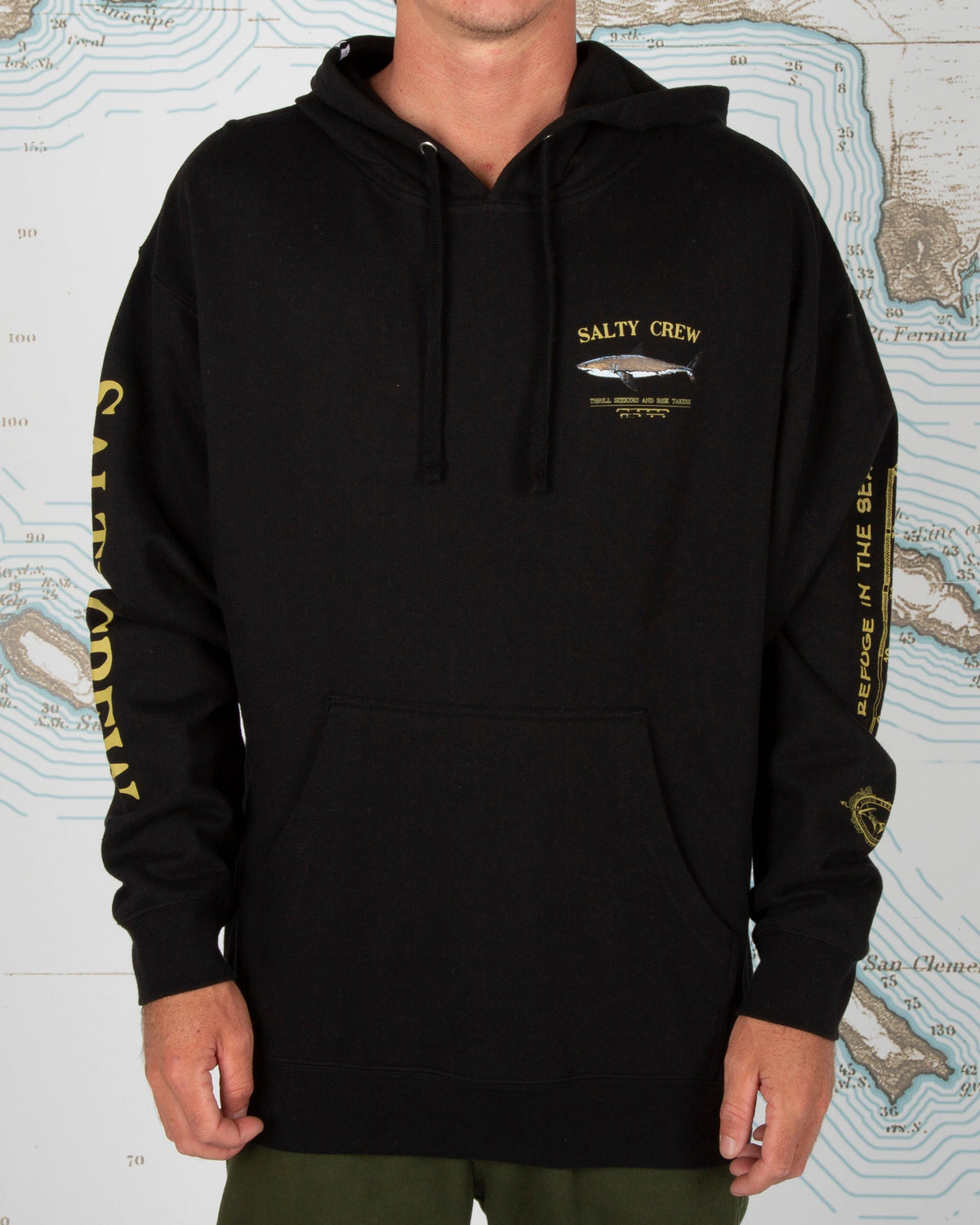 Salty Crew Salty Crew - Bruce Black Hood Fleece