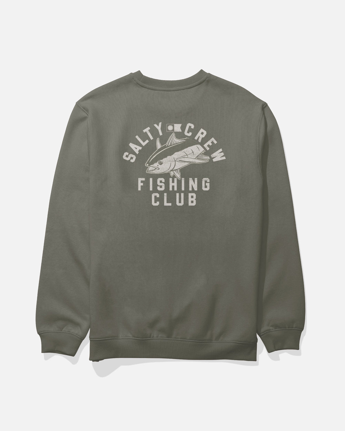 Salty Crew FISHING CLUB CREW FLEECE - Dusty Olive