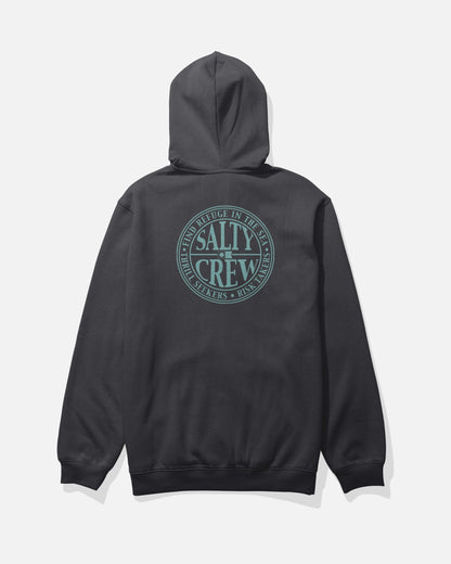 Salty Crew GLOBAL ZIP FLEECE - BLACK