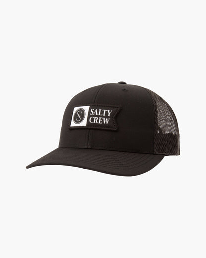 Salty Crew Salty Crew - Pinnacle 2 Black Retro Trucker