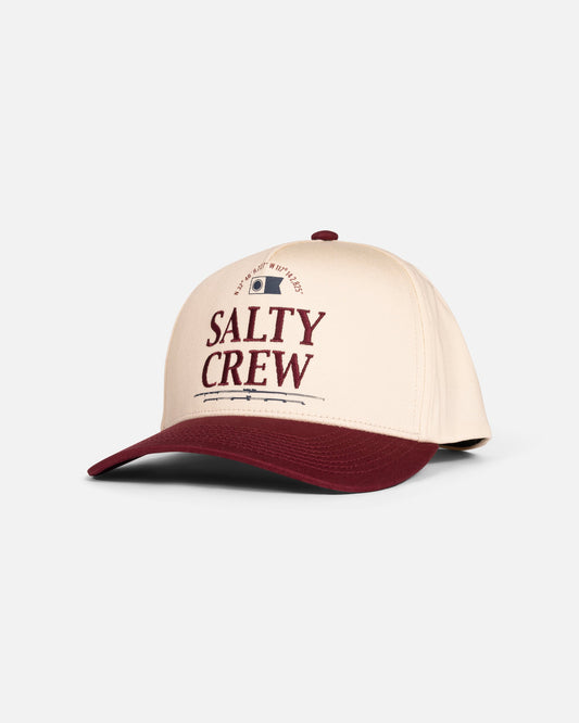 Salty Crew COORDINATES SNAPBACK - Offwhite/Red