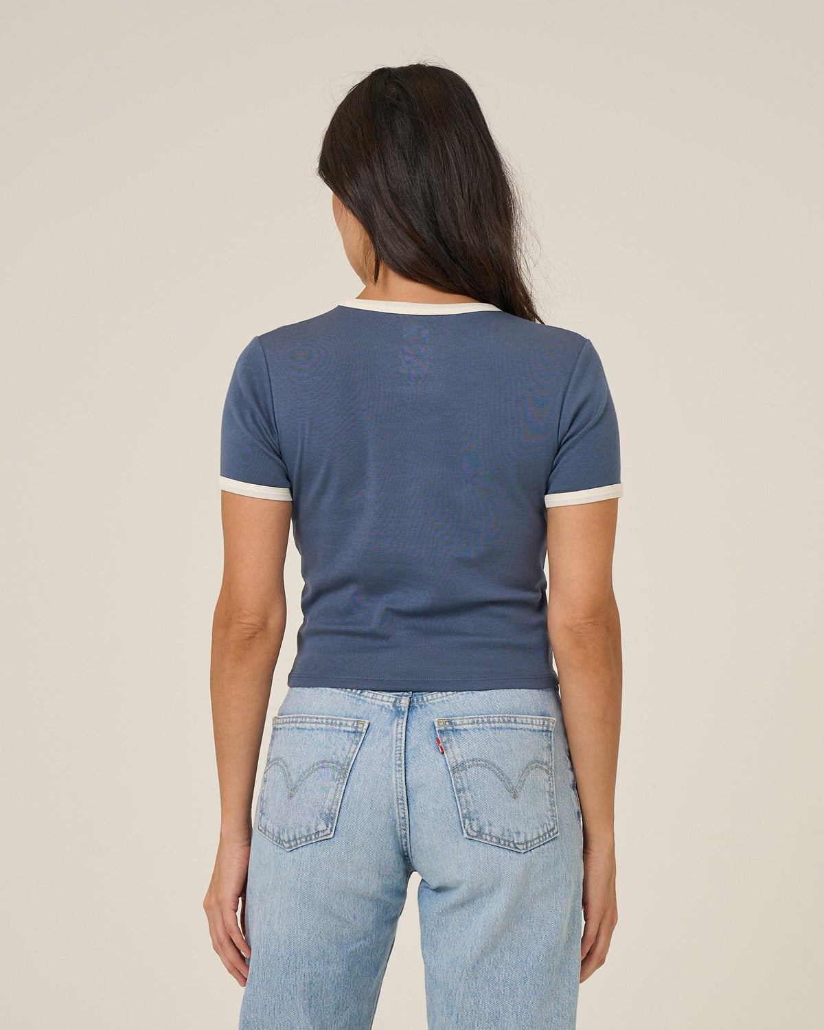 Salty Crew FISHING CLUB RINGER TEE - Indigo
