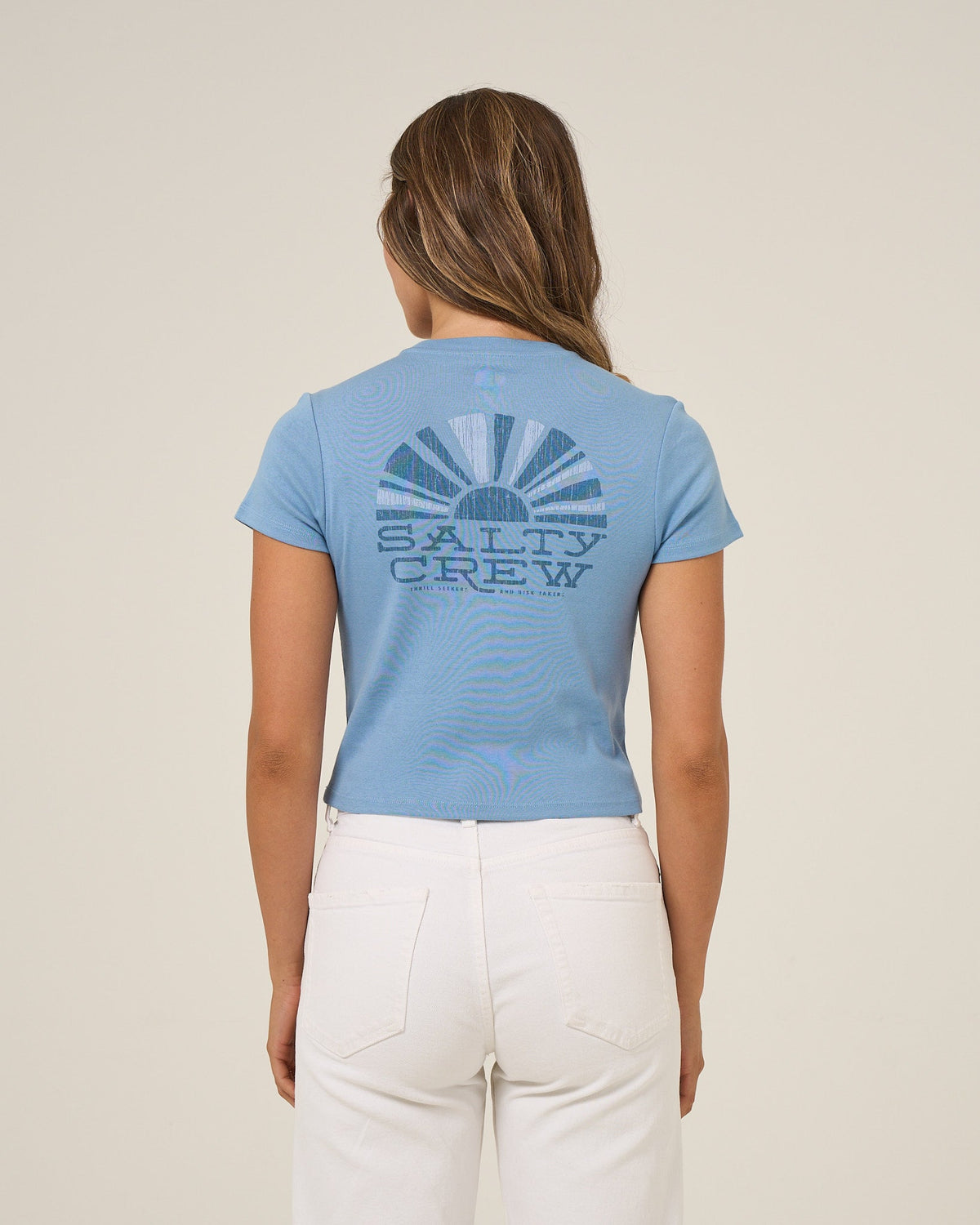 Salty Crew SUNSHINE BABY TEE - Ash Blue
