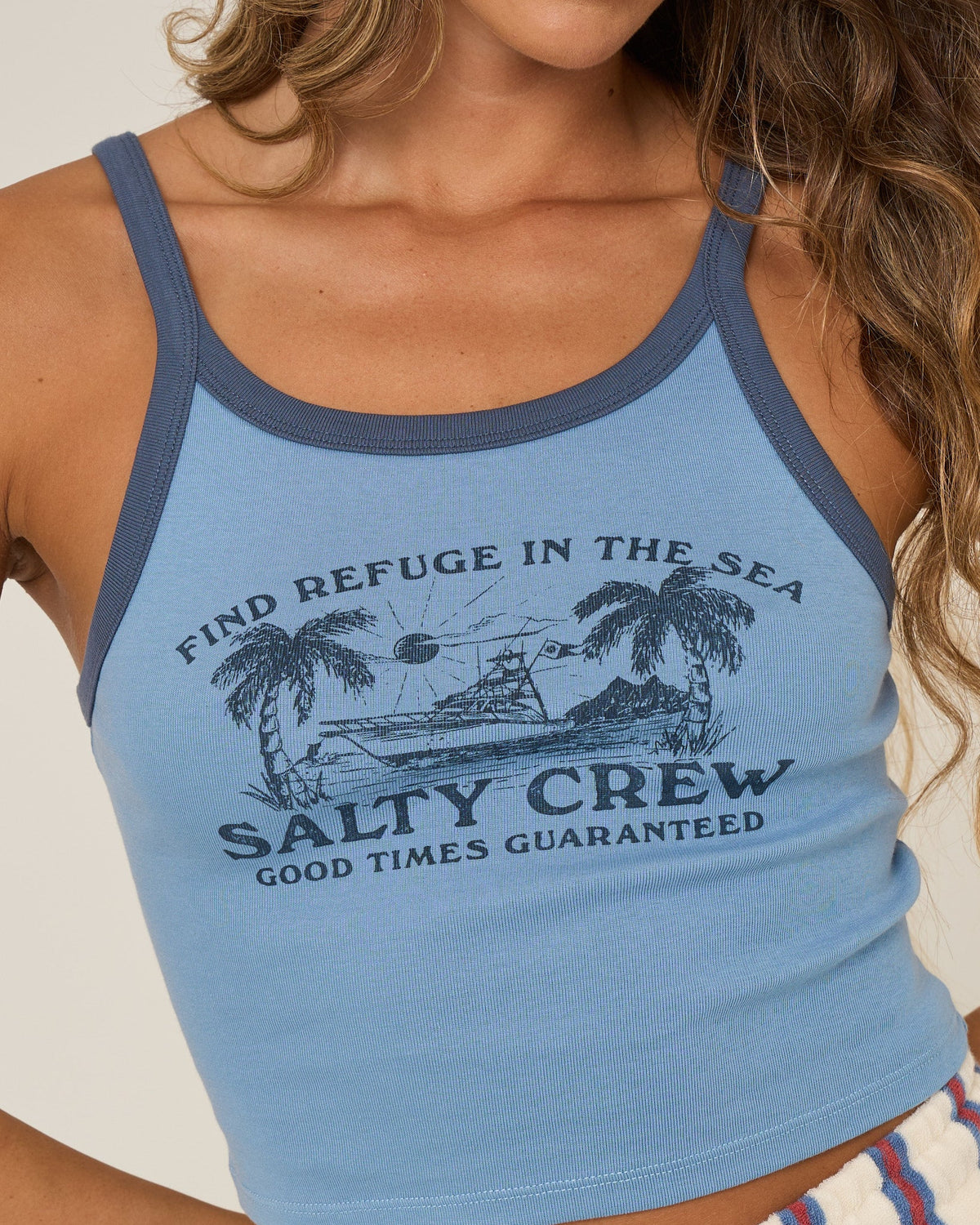 Salty Crew CHARTER TANK - Ash Blue