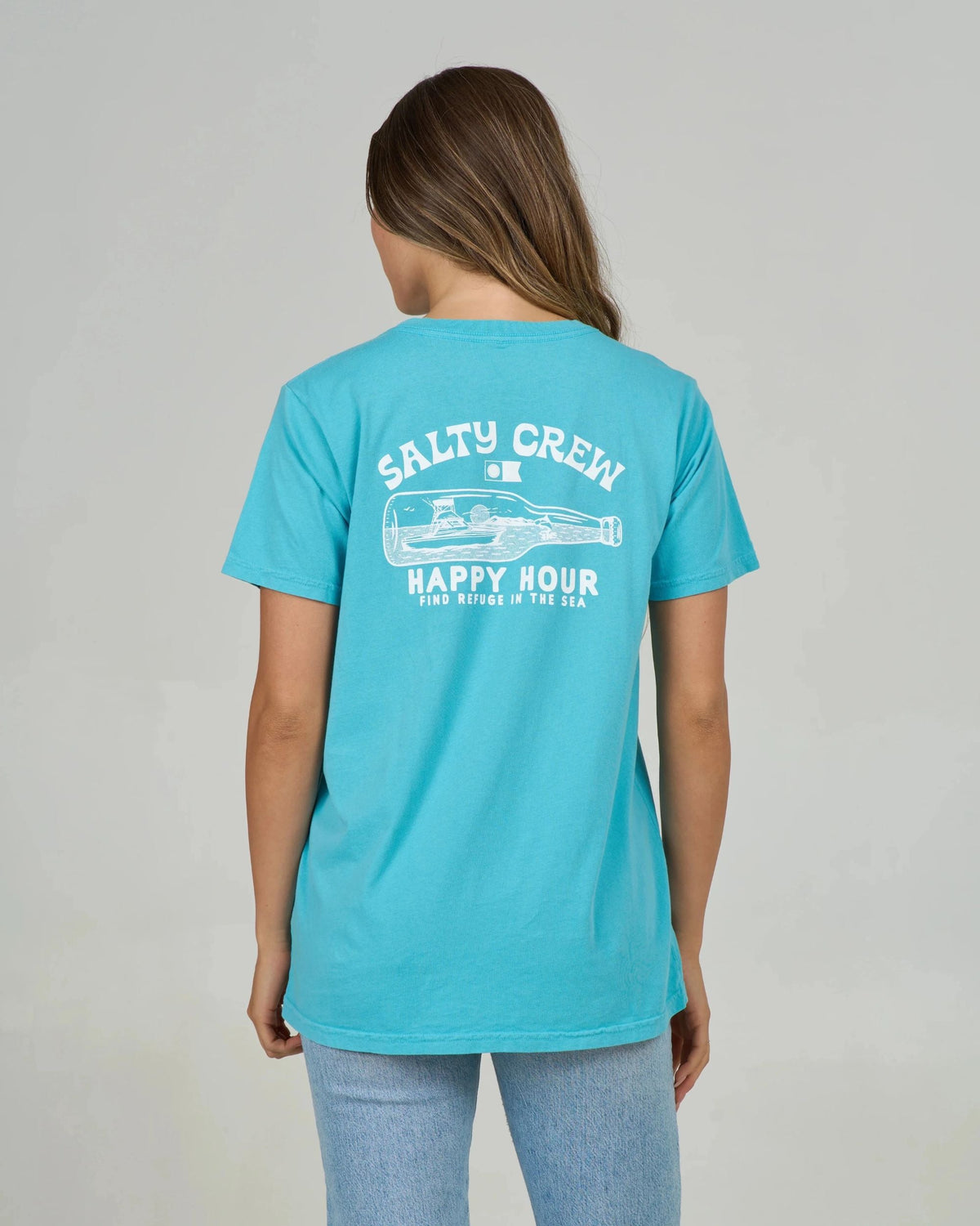 Salty Crew HAPPY HOUR B.F. TEE - Turquoise