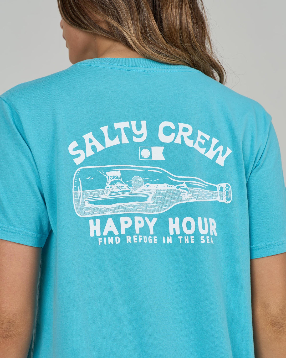 Salty Crew HAPPY HOUR B.F. TEE - Turquoise