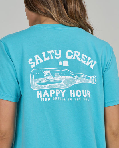 Salty Crew HAPPY HOUR B.F. TEE - Turquoise