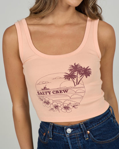 Salty Crew OUT TO SEA TANK - Apricot