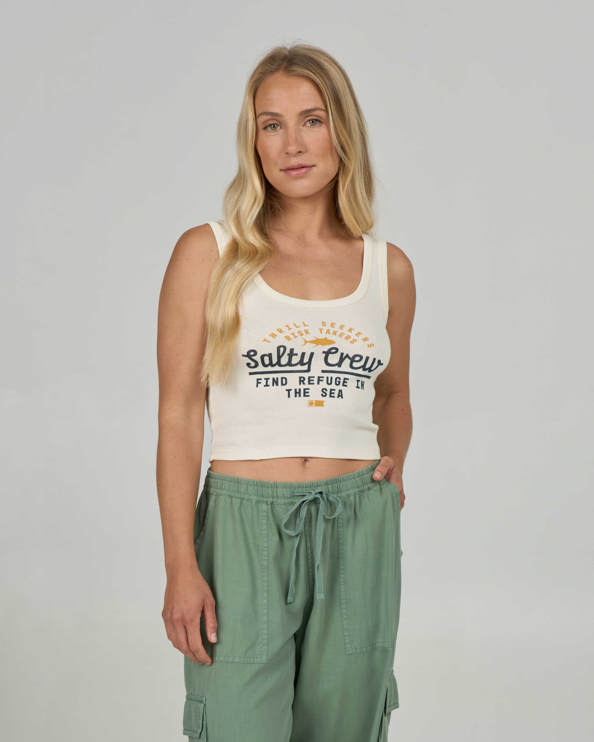 Salty Crew UNSCRIPTED TANK - Off White