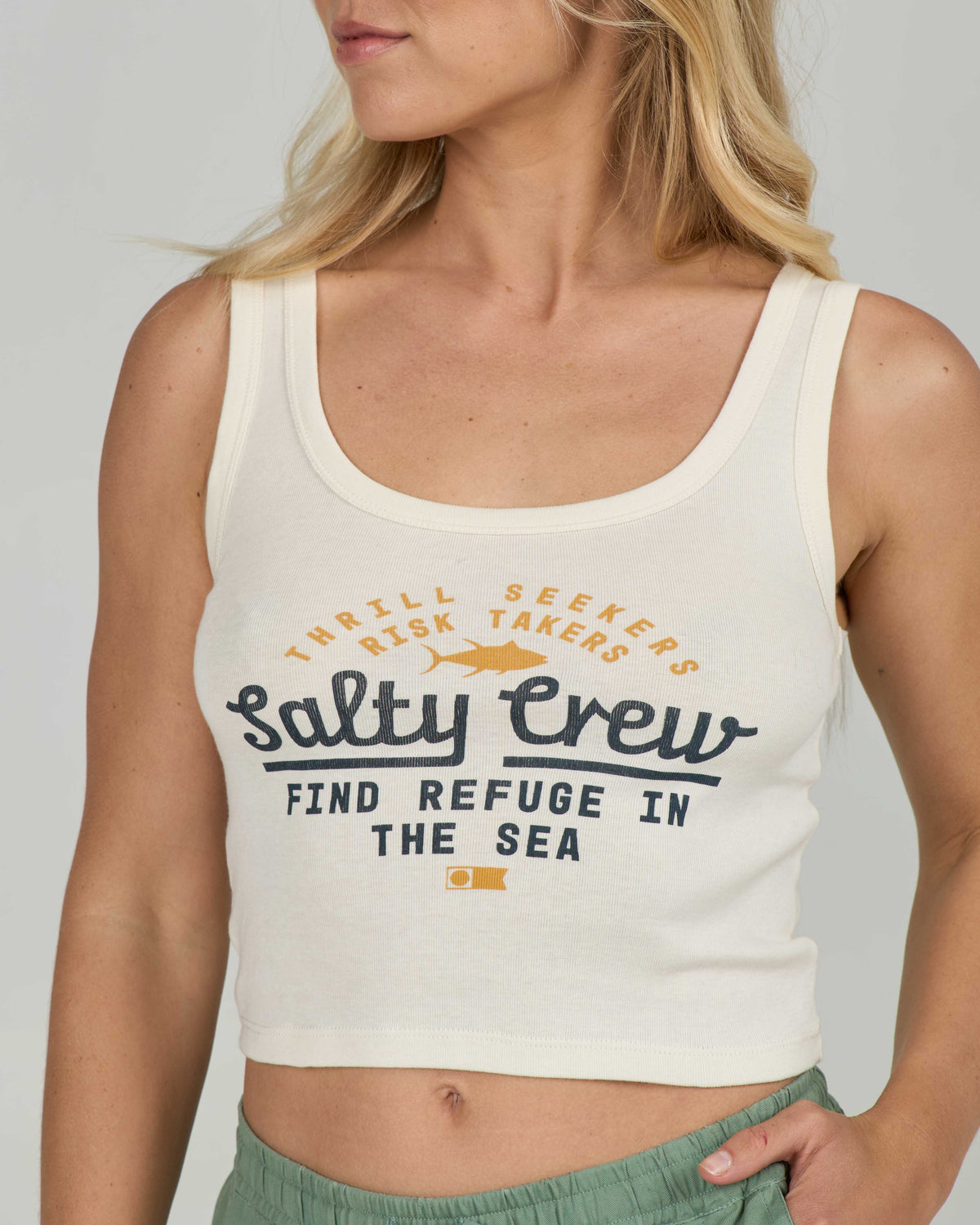 Salty Crew UNSCRIPTED TANK - Off White