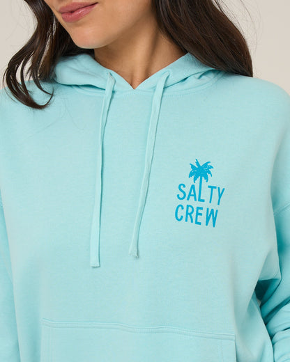 Salty Crew RISE AND SMILE HOODIE - Aquamarine