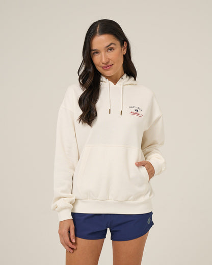 Salty Crew WHALER HOODIE - OFF WHITE