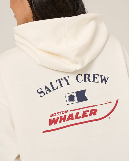 Salty Crew WHALER HOODIE - OFF WHITE