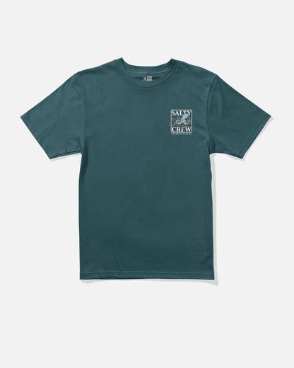 Salty Crew INK SLINGER BOYS SS TEE - Atlantic Blue