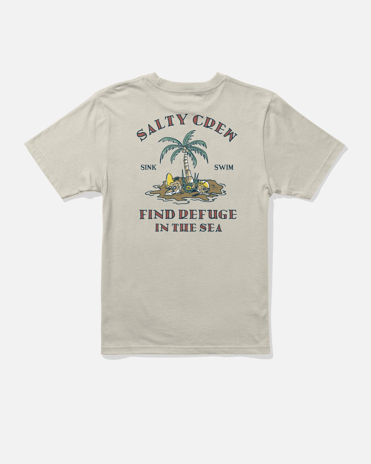 Salty Crew DESERTED BOYS SS TEE - Bone