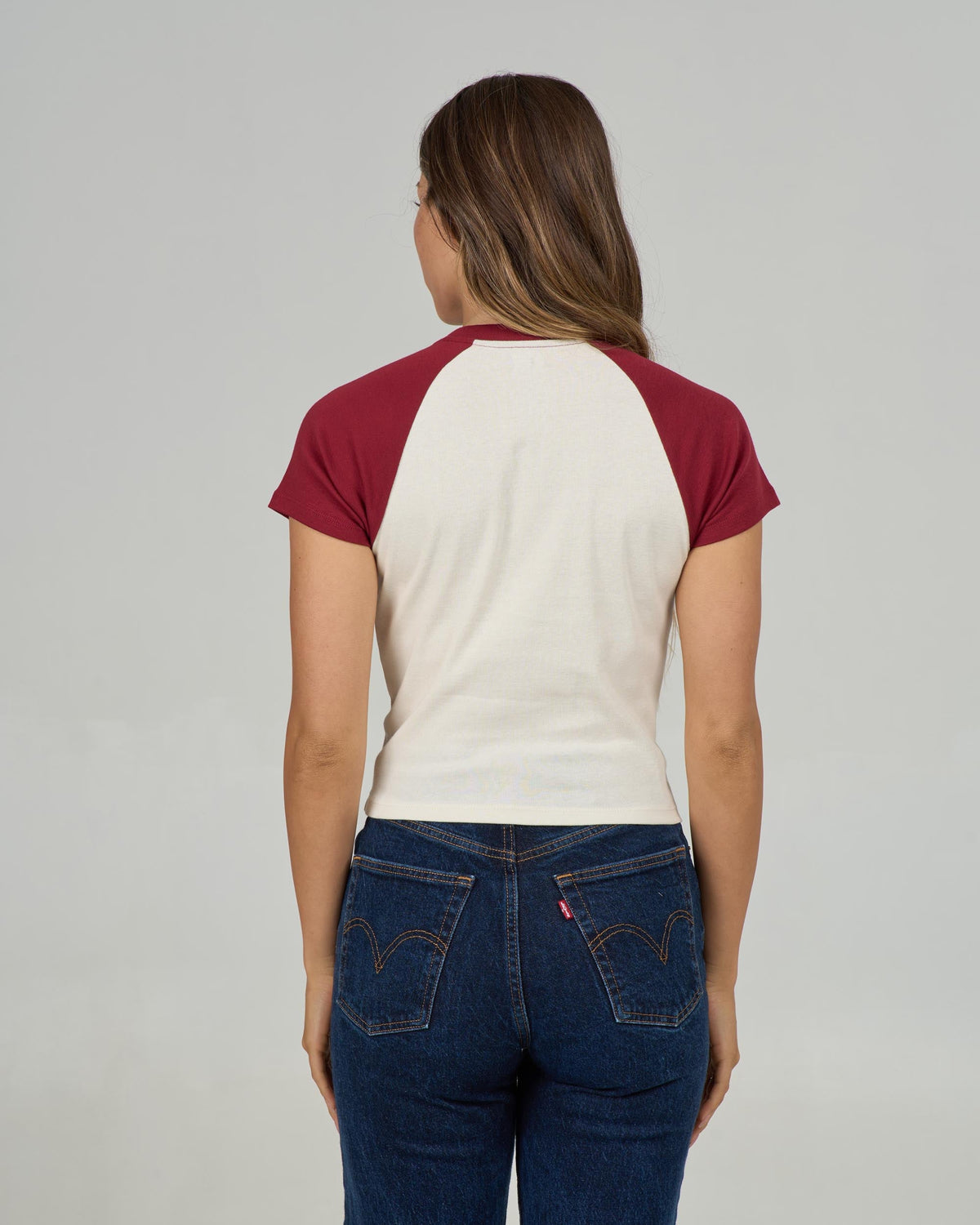 Salty Crew SAILOR DELIGHT RAGLAN TEE - Plum