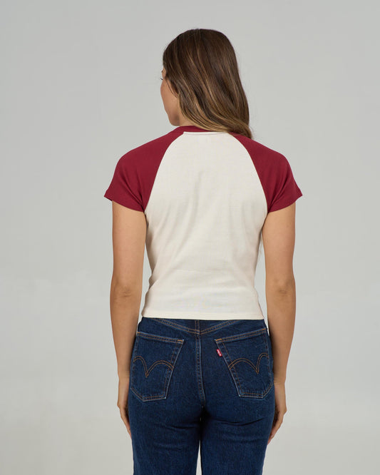 Salty Crew SAILOR DELIGHT RAGLAN TEE - Plum