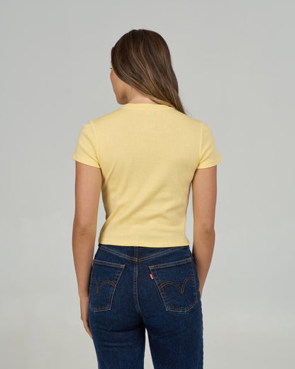 Salty Crew KEYHOLE BABY TEE - Sunshine