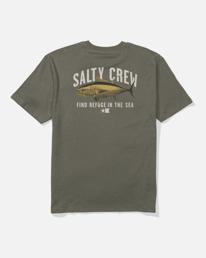 Salty Crew BITMAP CLASSIC SS TEE - Dusty Olive