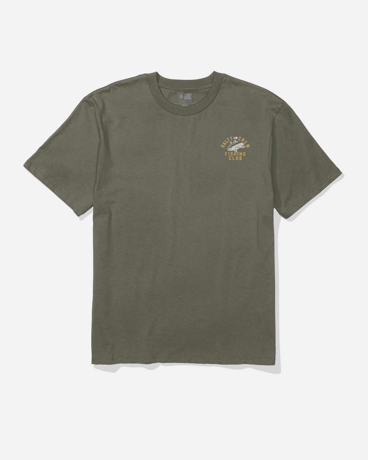 Salty Crew FISH CLUB CLASSIC SS TEE - Dusty Olive