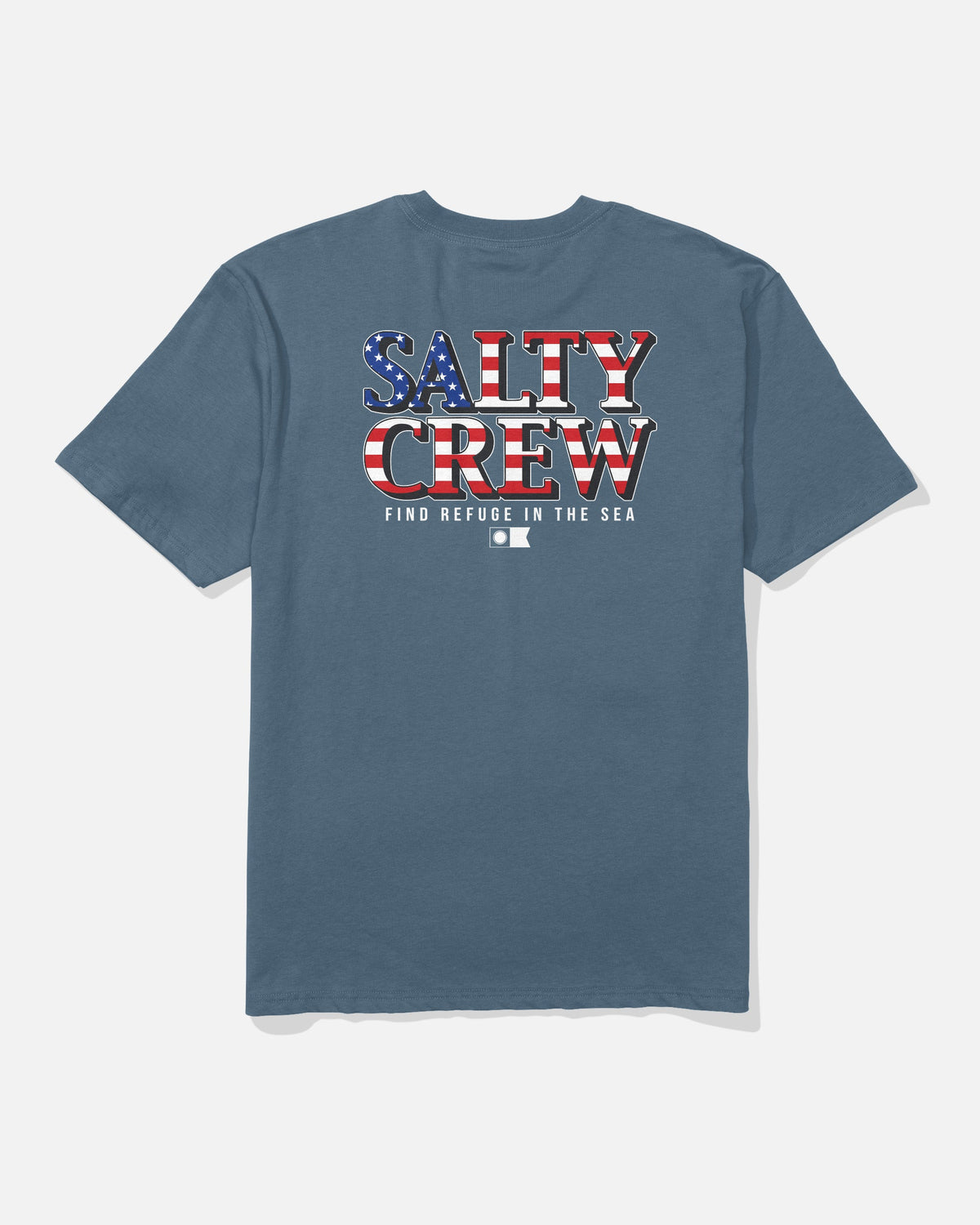 Salty Crew AMERICA OPTIC SS TEE - Slate