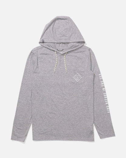 Salty Crew TIPPET POCKET UV HOODIE - Quarry