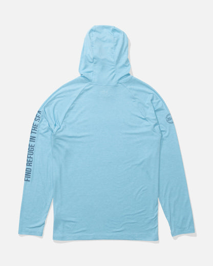 Salty Crew MARINER LITE UV HOOD - Air Blue