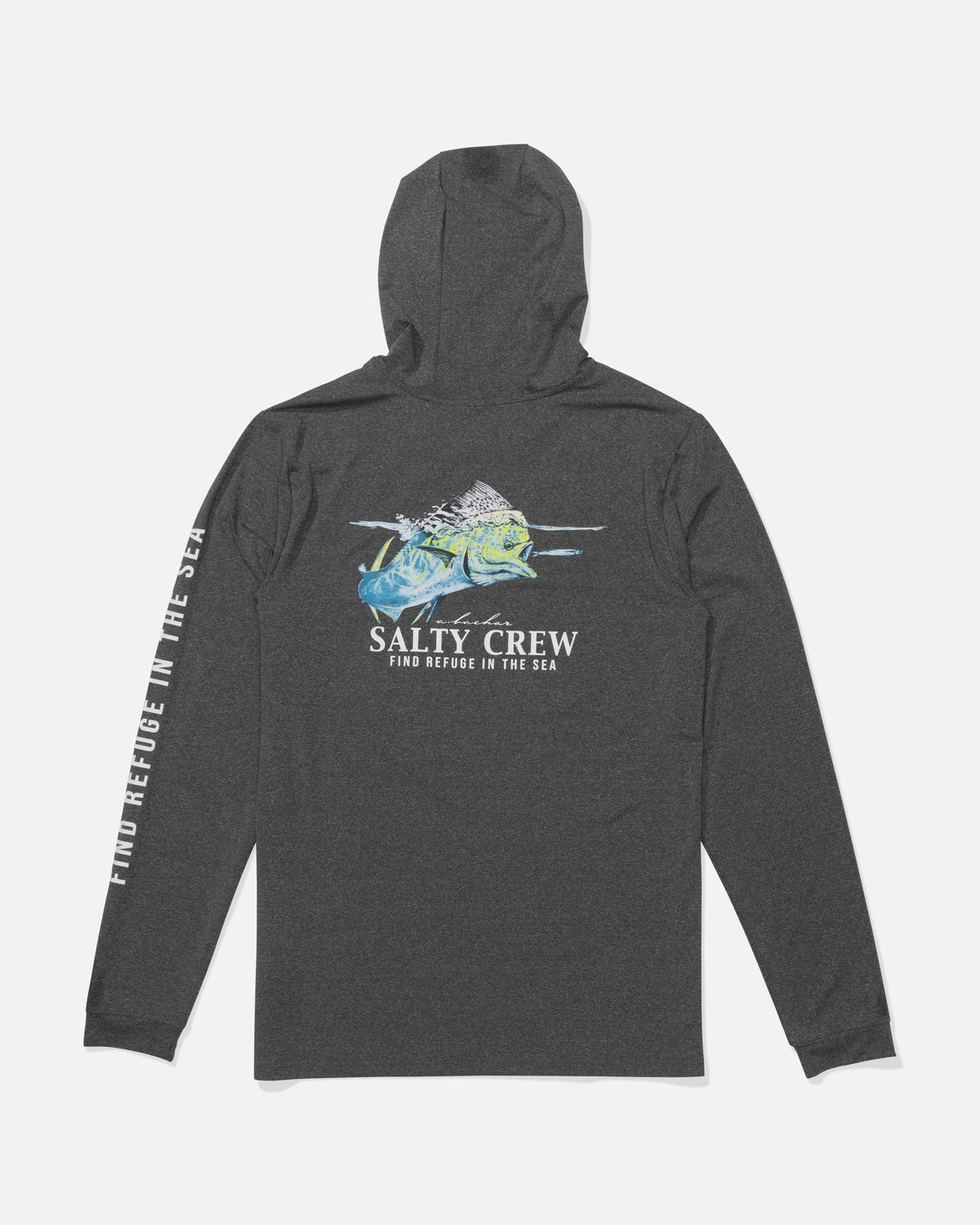 Salty Crew SURFACE HOOD SUNSHIRT - Charcoal Heather