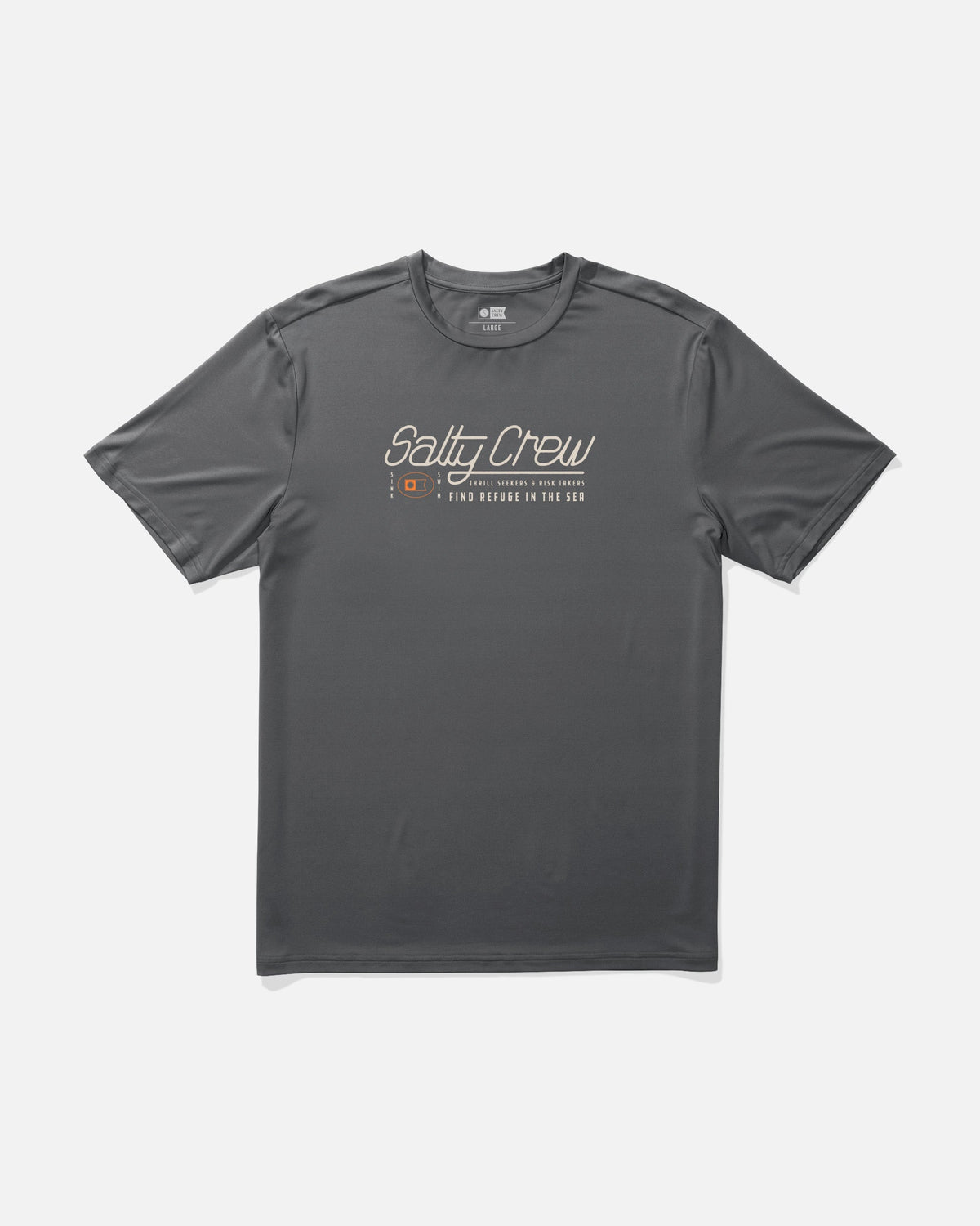 Salty Crew FLUID SS SUNSHIRT - Charcoal