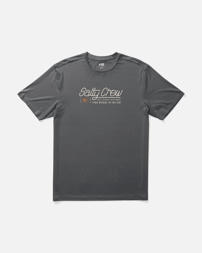 Salty Crew FLUID SS SUNSHIRT - Charcoal