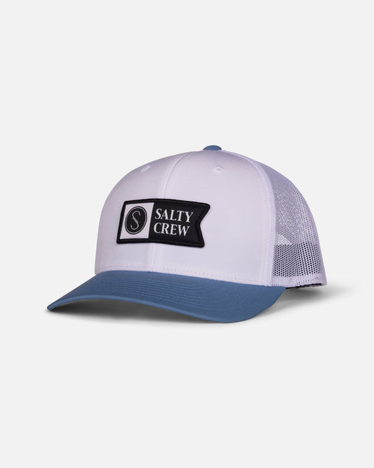 Salty Crew PINNACLE 2 RETRO TRUCKER - White/Slate