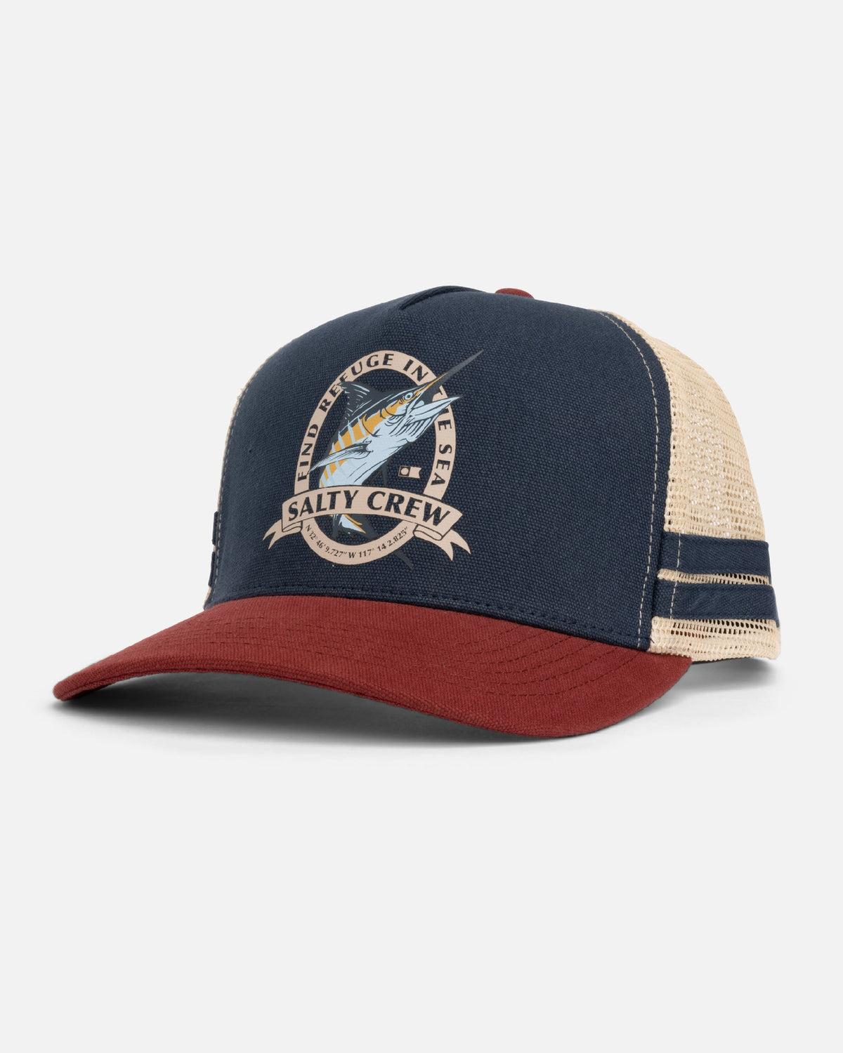 Salty Crew BILL CLUB TRUCKER - Navy Burgundy