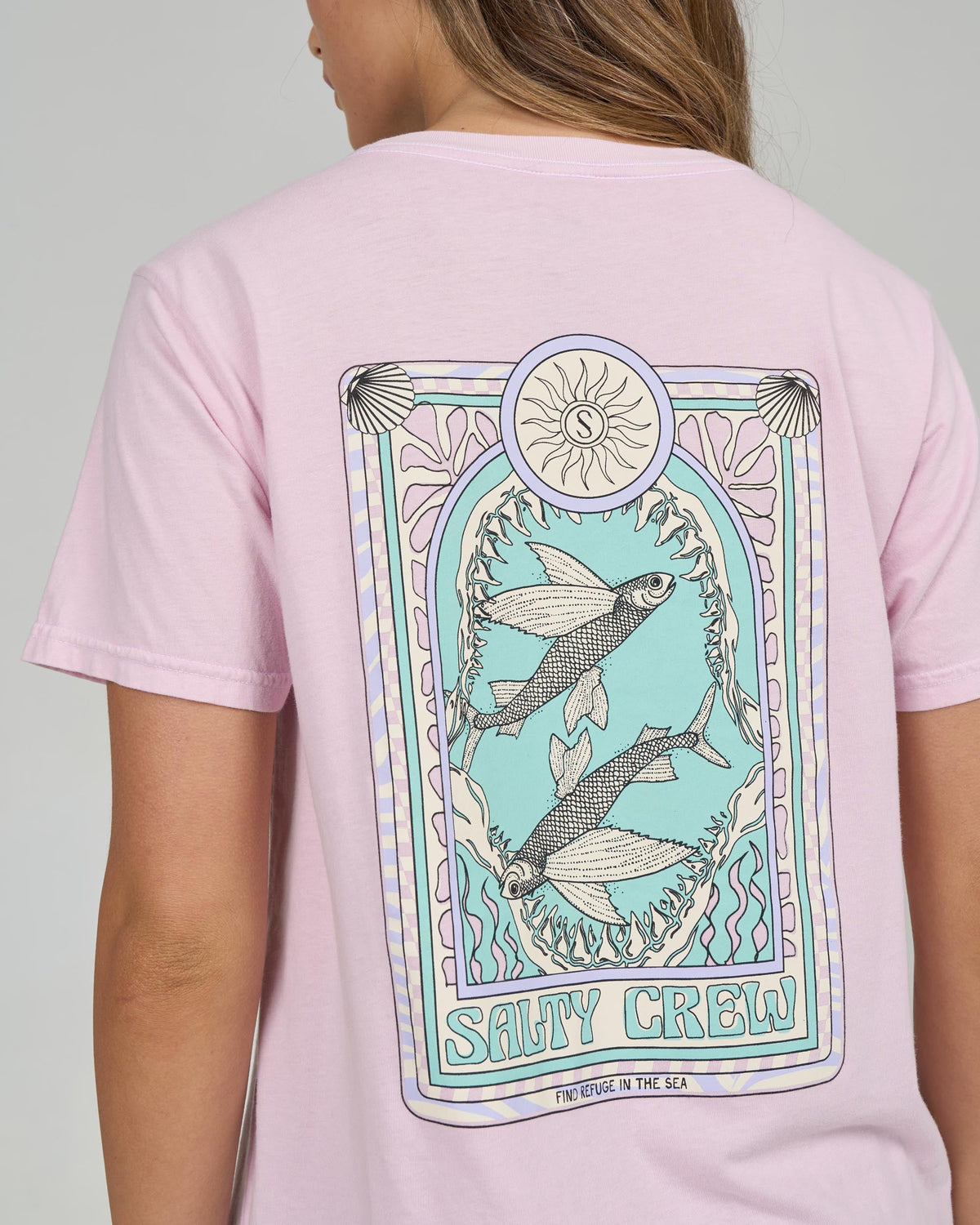 Salty Crew ZODIAC B.F. TEE - Pink Skies