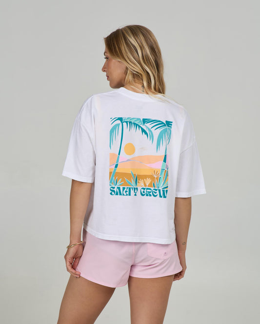 Salty Crew TRAVEL FAR SKIMMER TEE - White