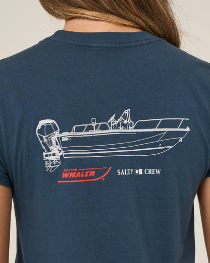 Salty Crew WHALER MODERN TEE - Midnight Navy