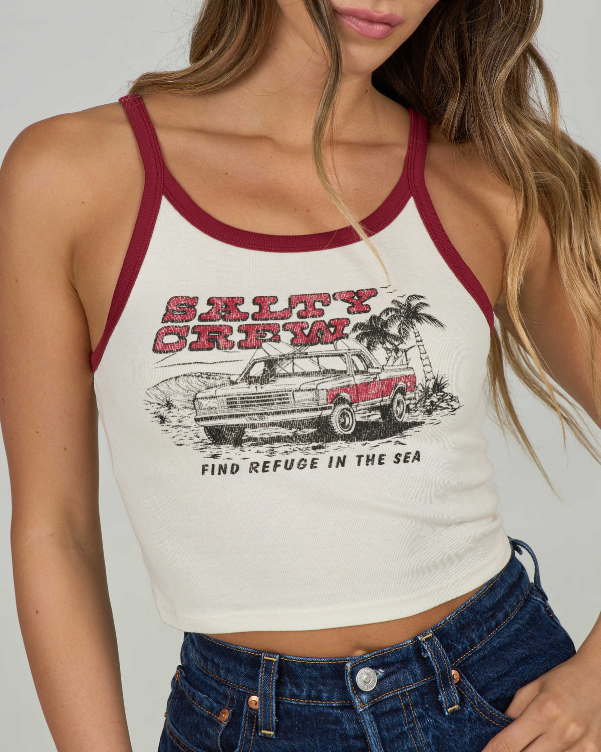 Salty Crew TRUCK STOP TANK - Off White