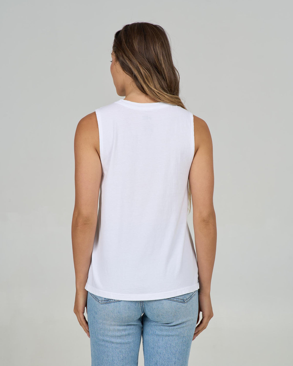 Salty Crew KEYHOLE MUSCLE TANK - White