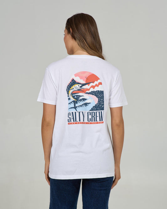 Salty Crew MARLIN PARADISE B.F. TEE - White